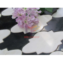 Cloud Pattern Water Jet Cutting Marble Made Mosaic (CFW45)